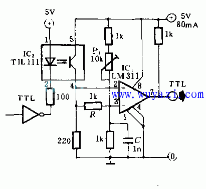 計算機光電隔離介面電路圖
